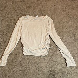 Elegant Cream Long Sleeve Top